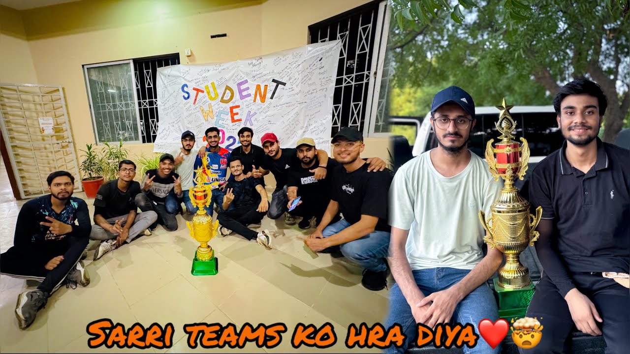 KARACHI UNIVERSITY CRICKET TOURNAMENT JEET GAI❤️ || STUDENT WEEK 2024