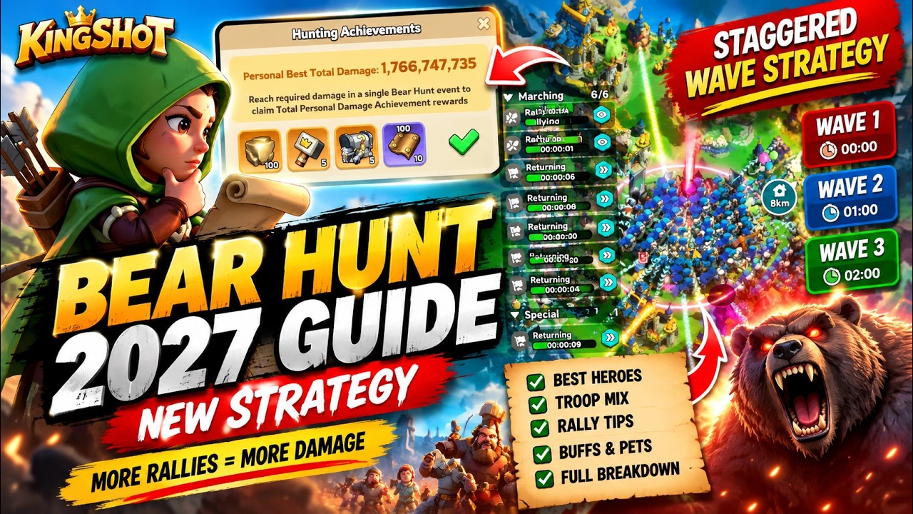 Kingshot Bear Hunt Guide 2027: NEW Best Strategy for Maximum Damage & Rewards!