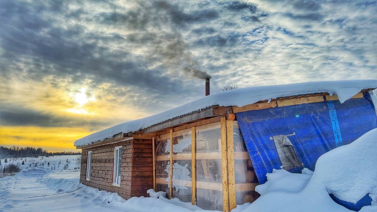 ПРИШЛИ МОРОЗЫ! ТОПИМ ДРОВАМИ И ЗАТИРАЕМ ПЛИТКУ В ТЕПЛЕ. 