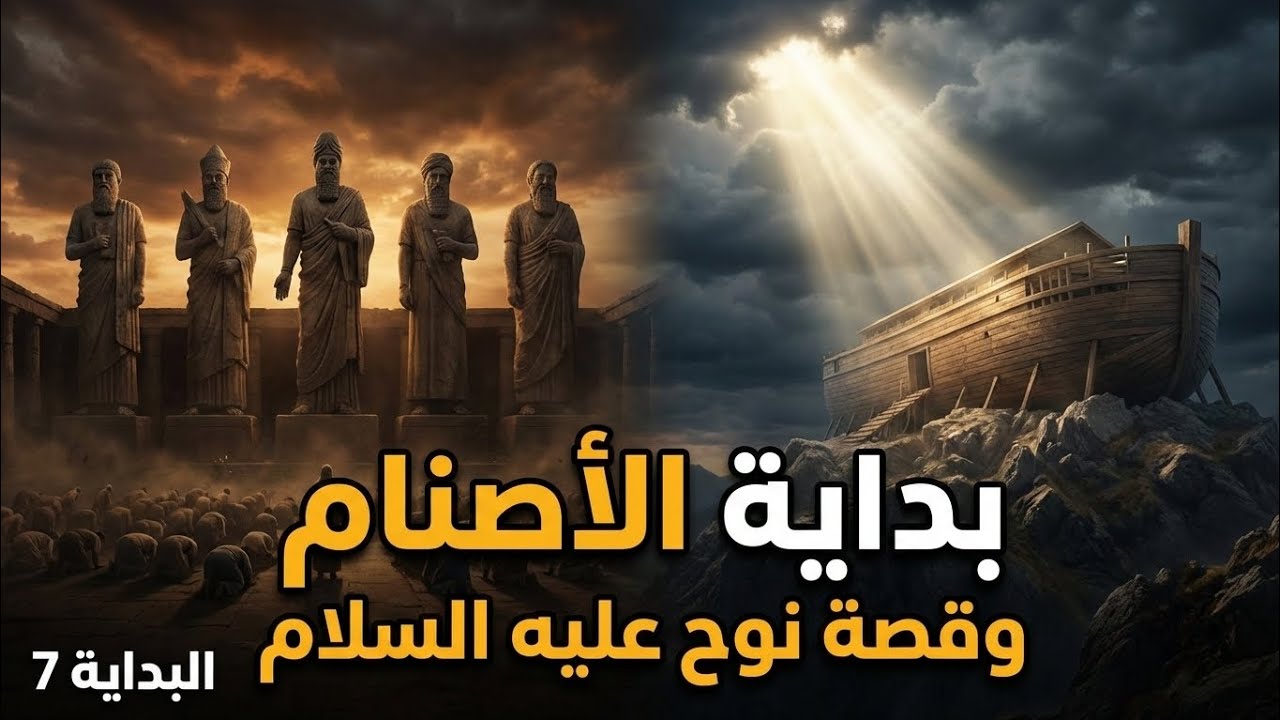 كيف سجد البشر للأصنام لأول مرة؟ | الخدعة الأعظم للشيطان وقصة نوح عليه السلام - البداية 7