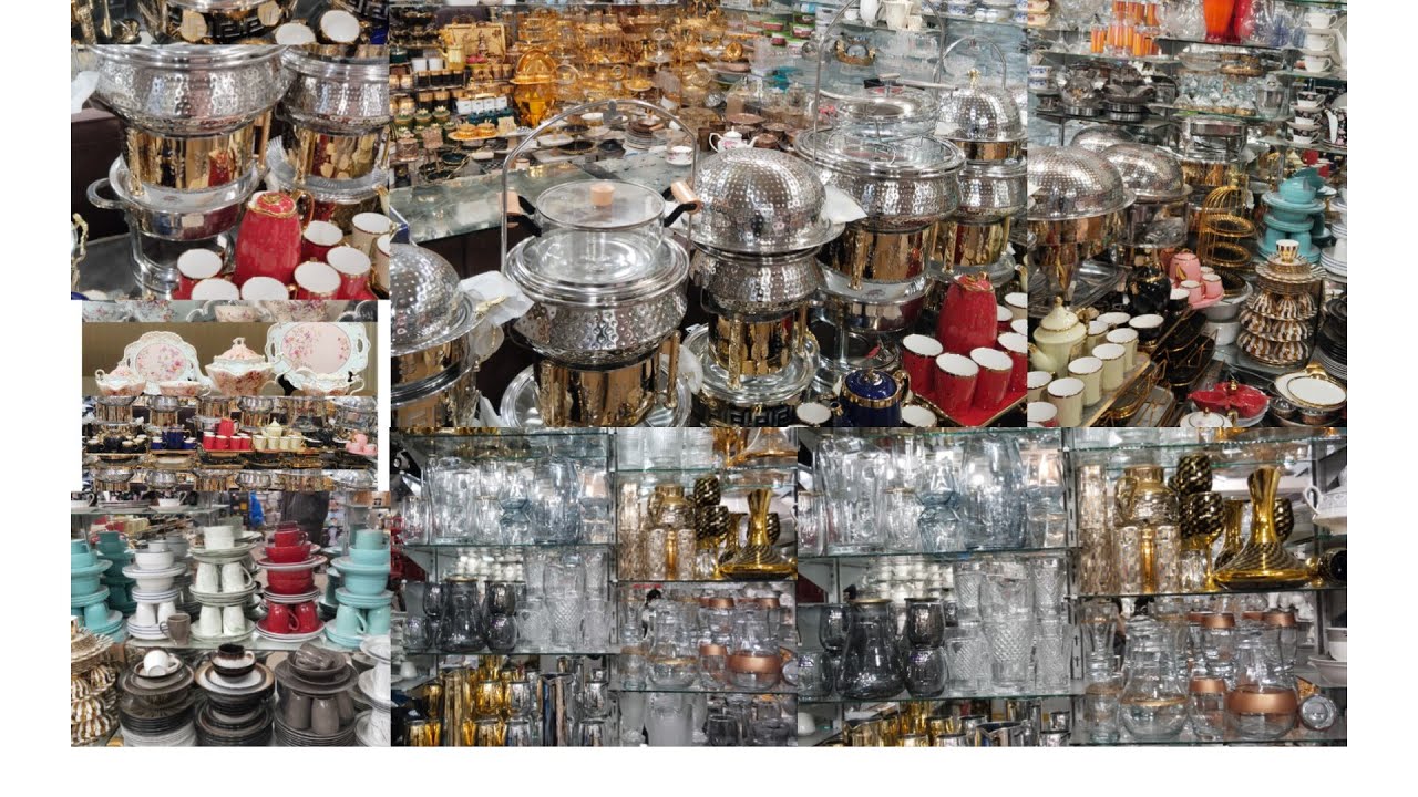 Latest design importied luxury wedding crockery! kitchen crockery bridal crockery dinner set tea set