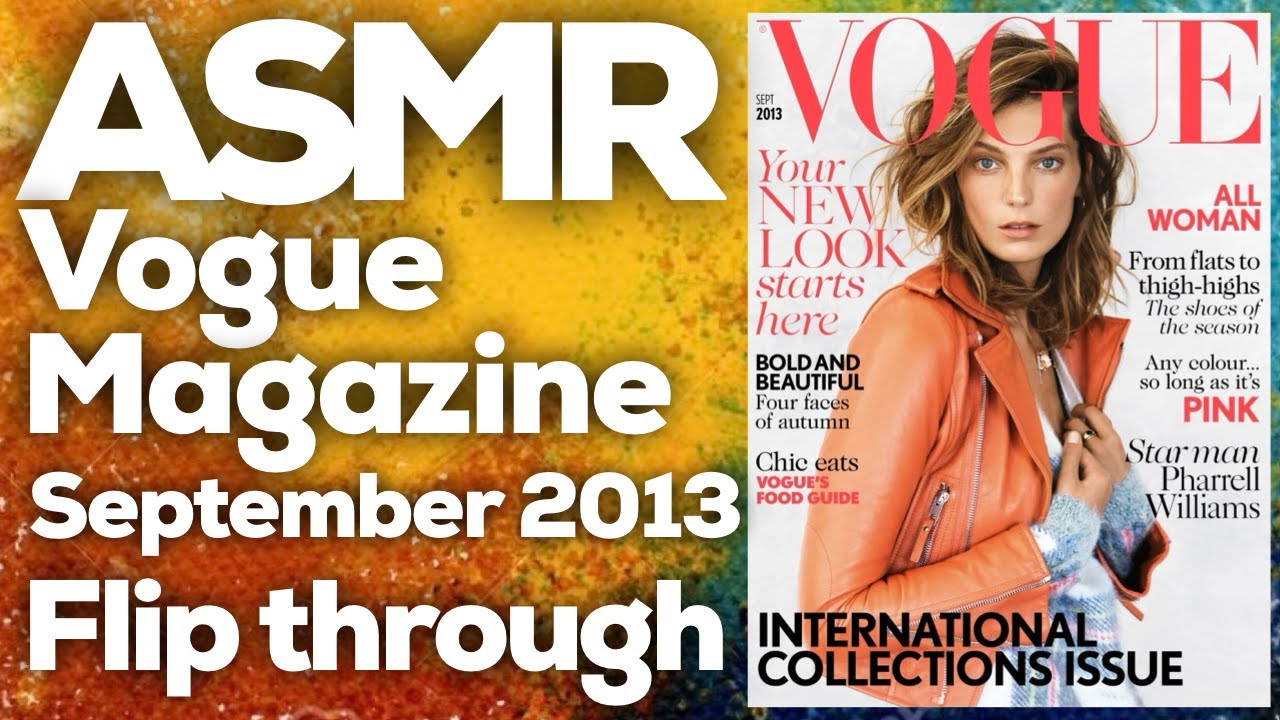 ASMR Vogue magazine September 2013 flip through, StevenAntonyASMR