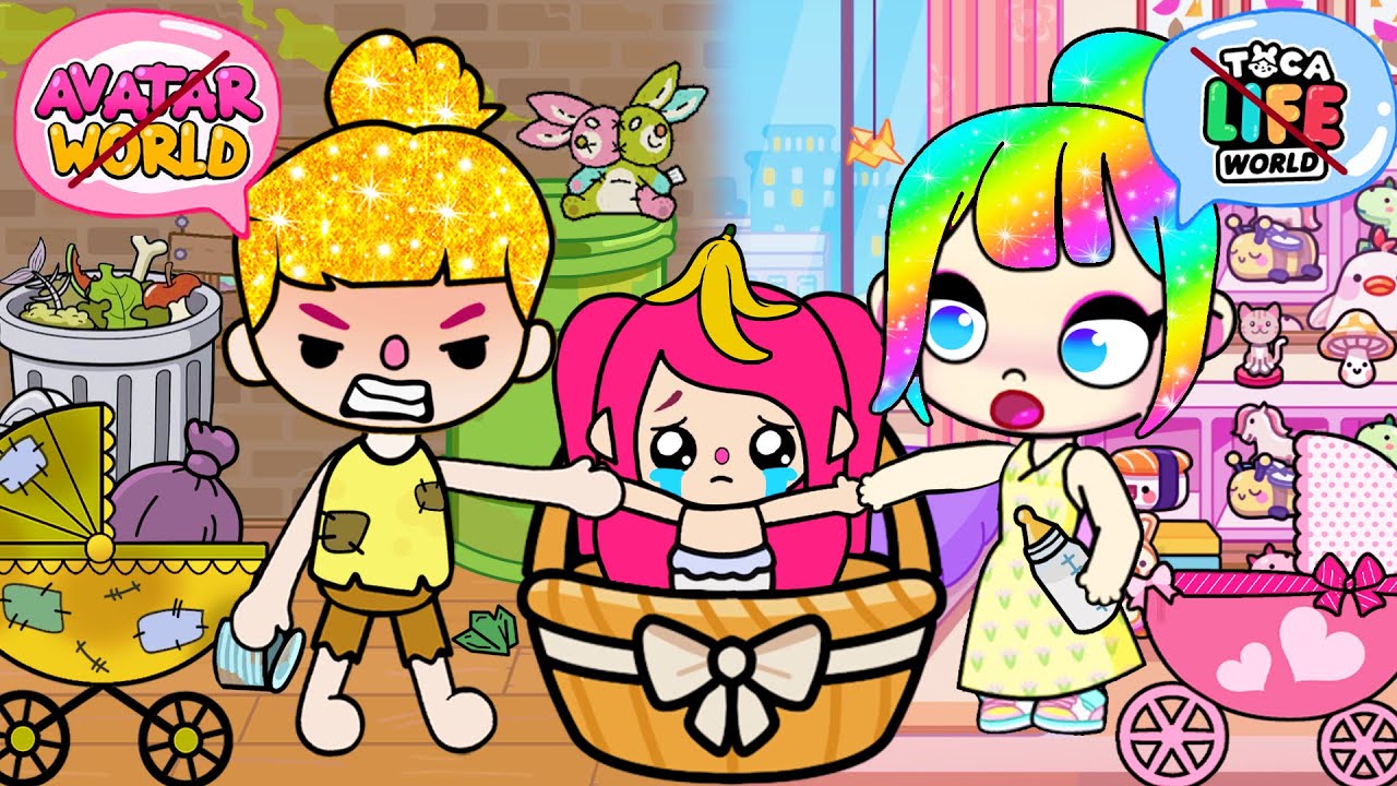 Moi Toca Rodzice Mnie Zostawili, Ale Adoptowano Mnie w Świecie Avatar World I | Toca Life Story