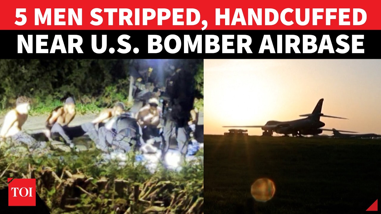 ON CAM: Shirtless & In Cuffs, Dramatic Arrests Near U.S. Bomber Base; RAF Fairford On High Alert