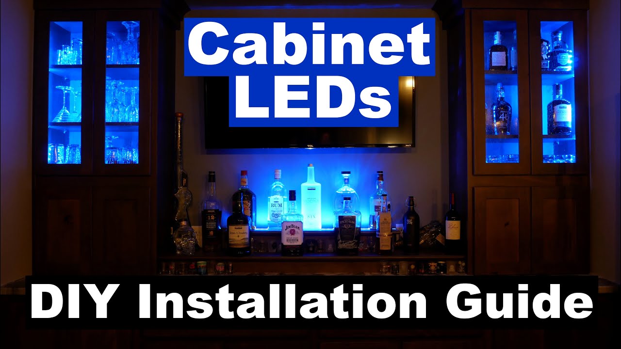 DIY How to Install Cabinet Accent LED Lighting | MiLight LED Controller