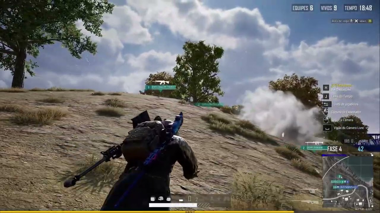 destruindo de combo awm e  ponto 50 no pubg