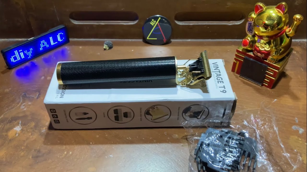 Review Mesin Cukur Rambut Vintage T9 Viral TIKTOK Rp.50 Ribuan