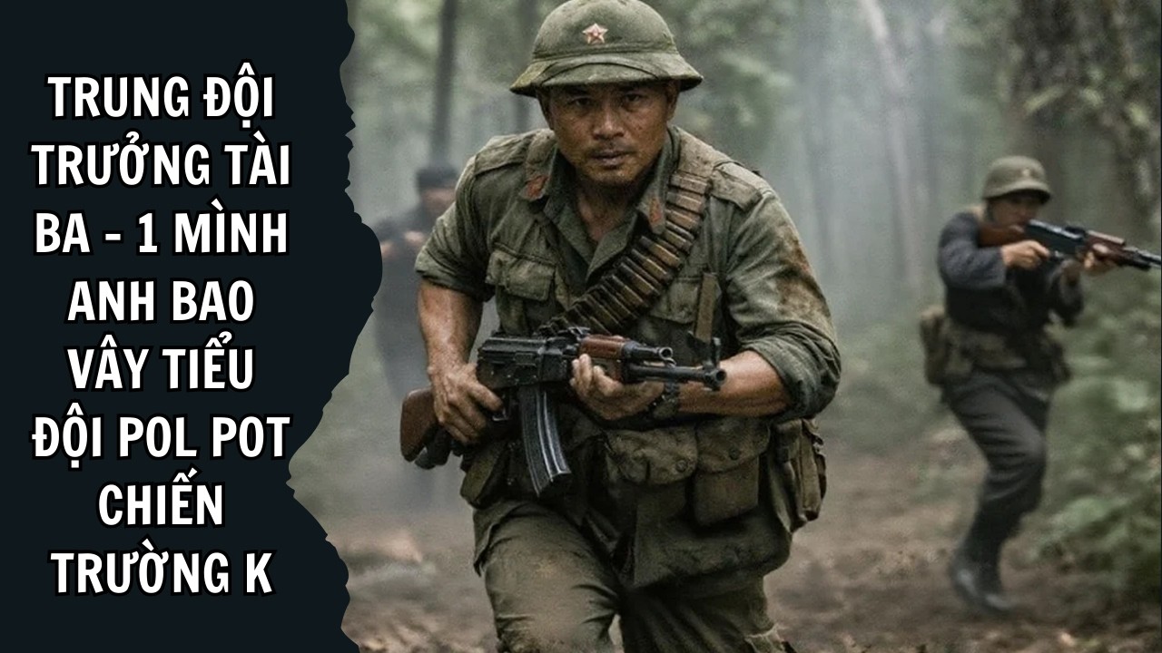 Trung Đội Trưởng Tài Ba   1 Mình Anh Bao Vây Tiểu Đội Pol Pot  #chiếntrườngk