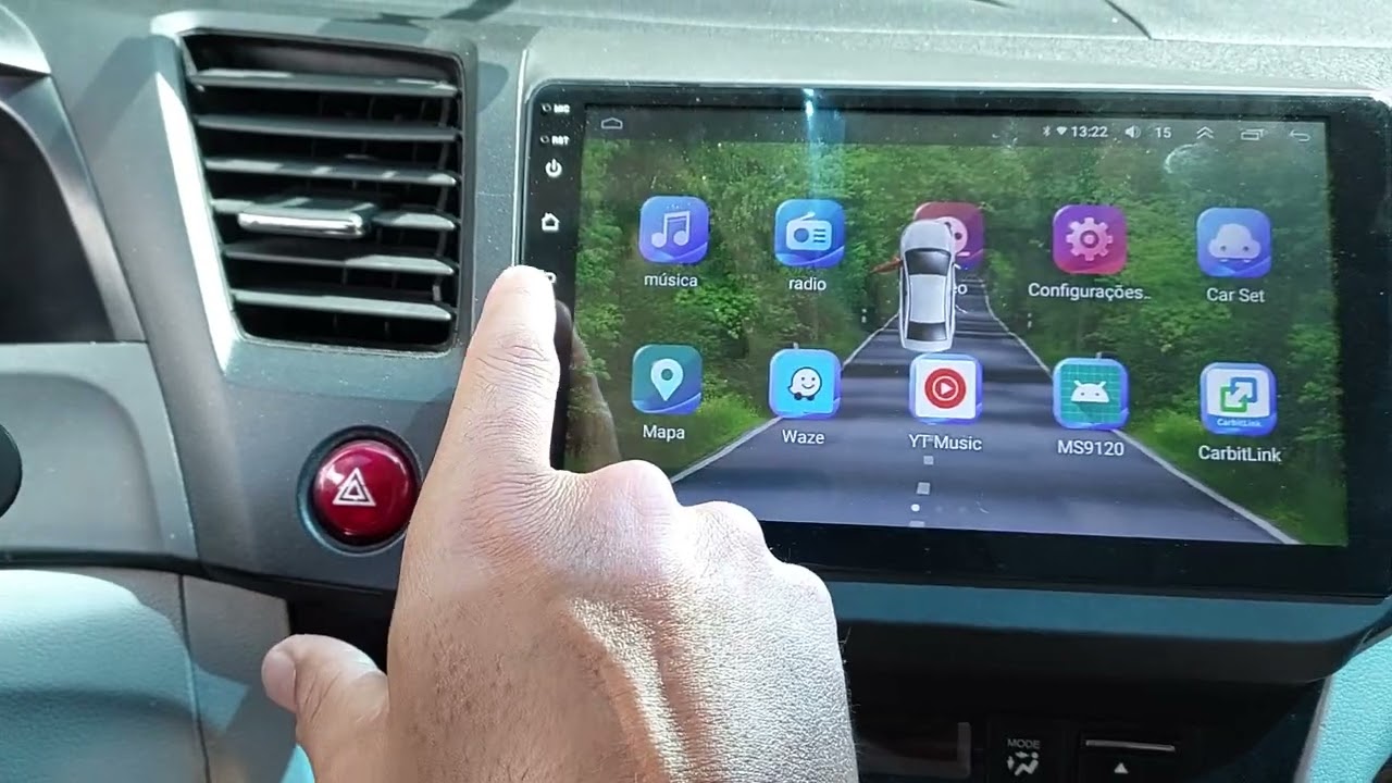 sincronizar som  da  multimidia android, quando engata a marcha Ré no carro....