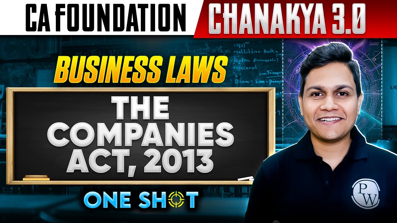 CA Foundation Business Laws: Companies Act One Shot | Chanakya 3.0 | CA Nikesh Agrawal Sir
