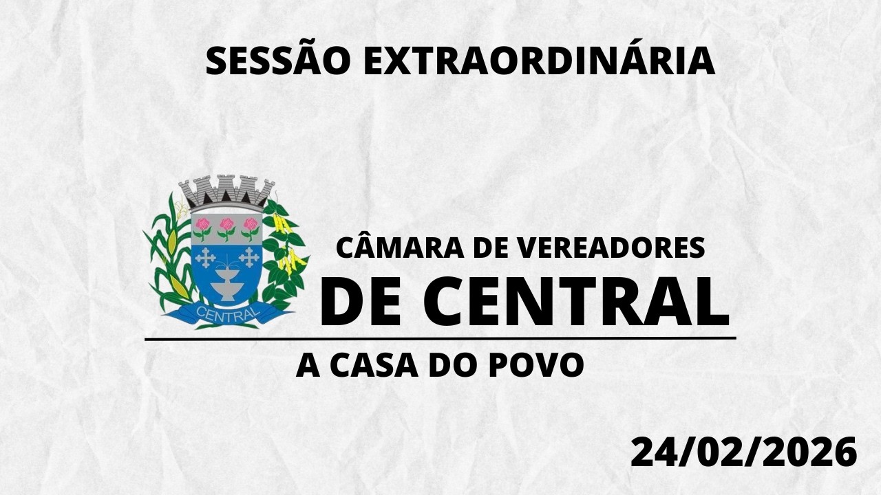 1ª SESSÃO EXTRAORDINÁRIA