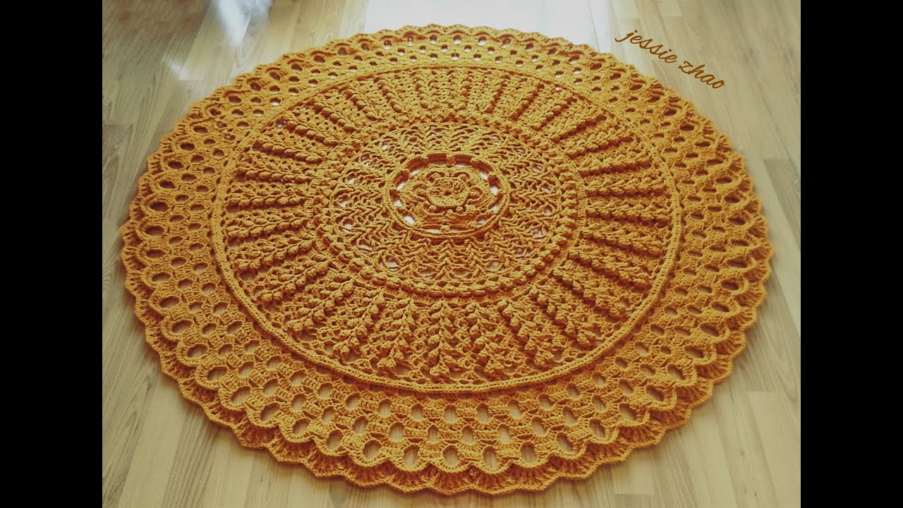 crochet home rug #95 easy pattern/tapete de crochê para casa/tapis de maison au crochet/tığ ev kilim