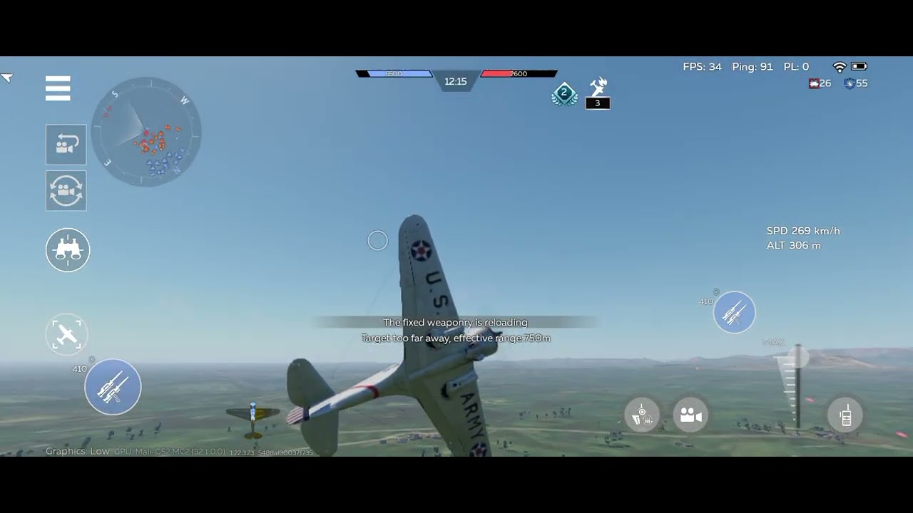 War thunder mobile gameplay air battles Techno spark 30