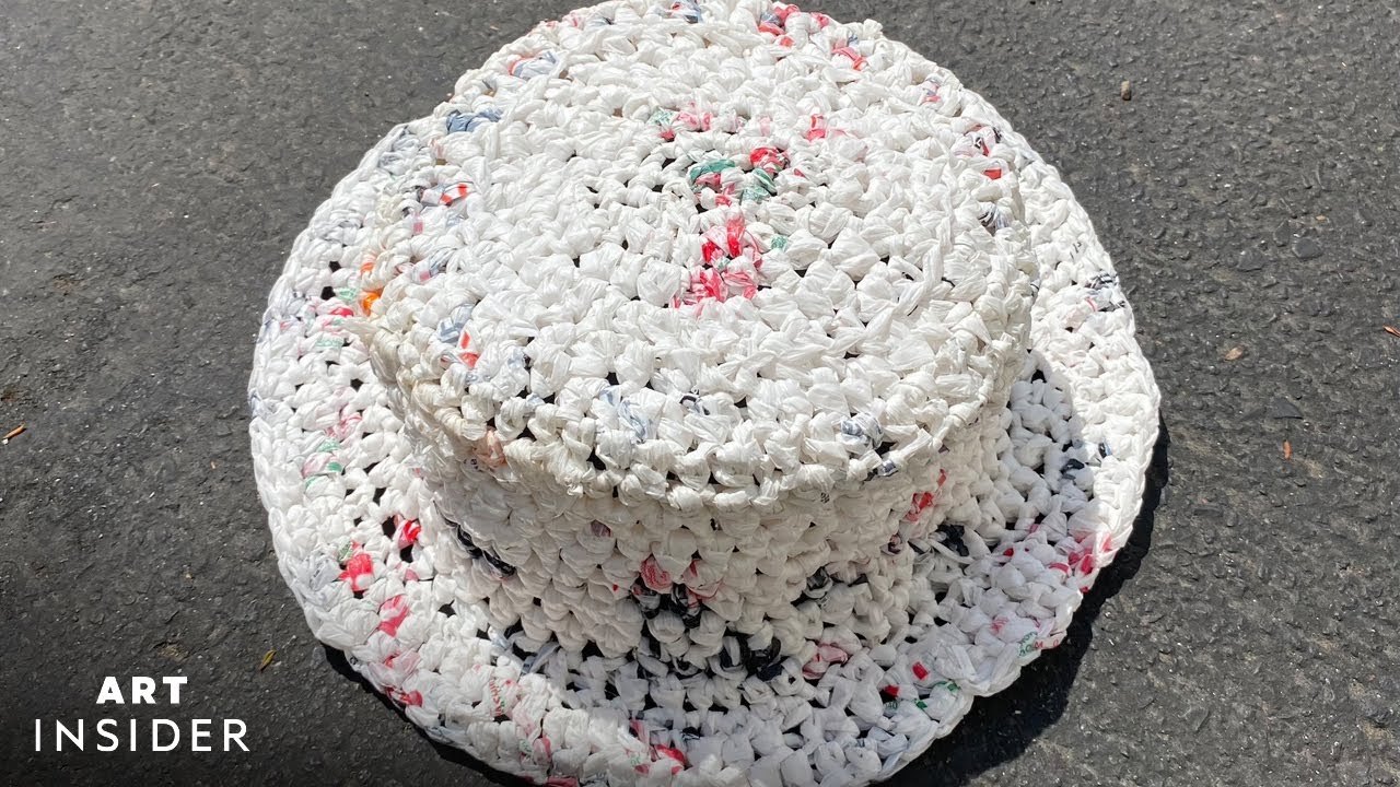 How Plastic Bags Are Crocheted Into Sustainable Accessories