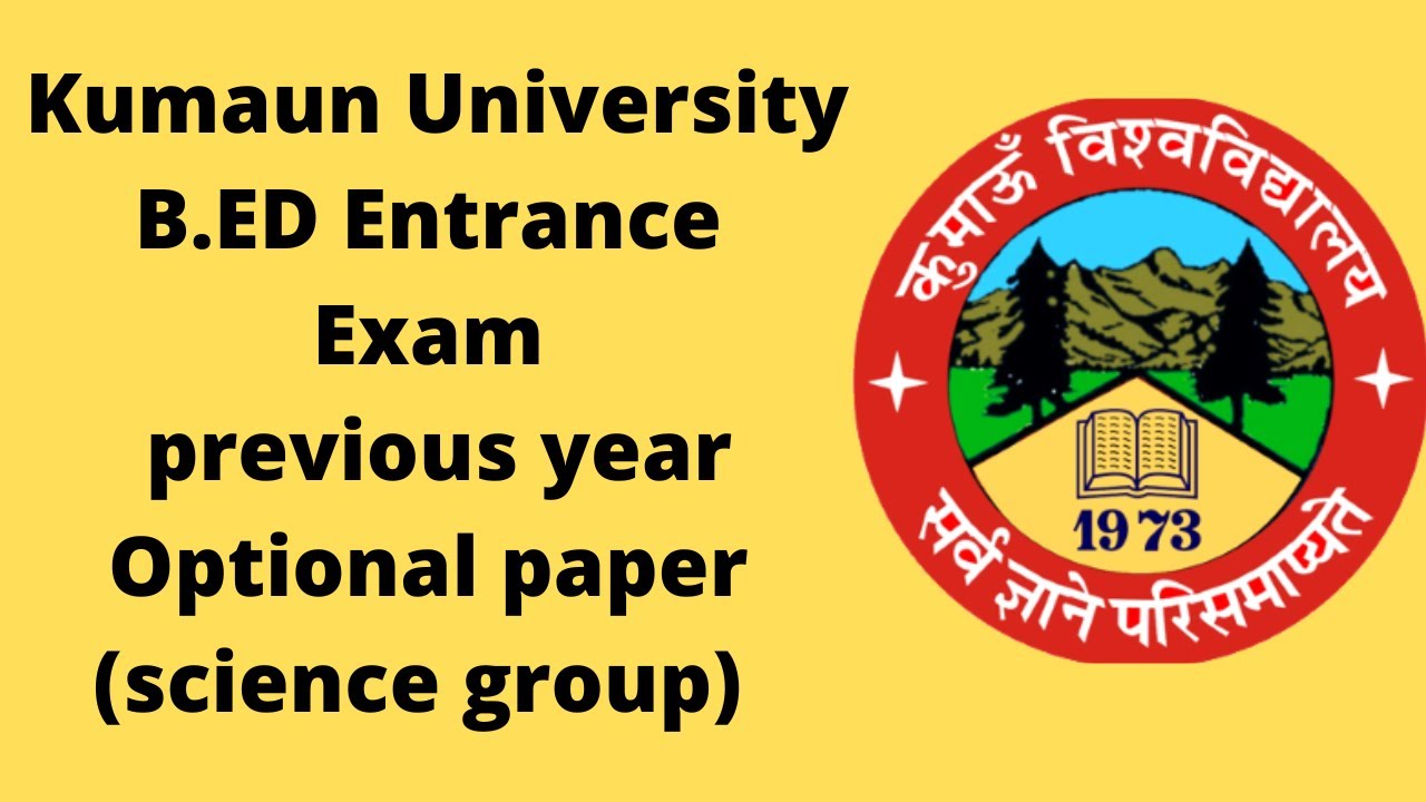 kumaun University b.ed entrance exam previous year science paper Solution // uttarakhand b.ed