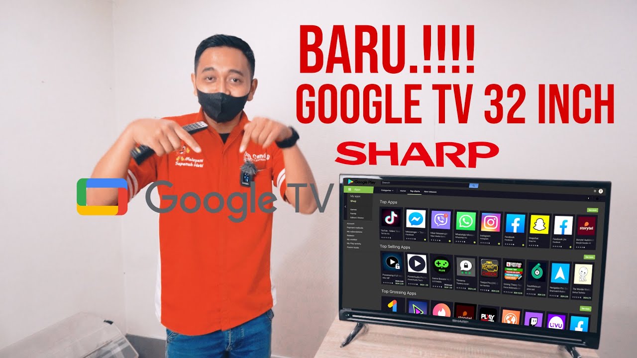 TAK MAU KALAH, Kini SHARP Luncurkan Google TV 32 Inch🔺Kualitas Suara Mantaph || FULL Setting⚙️Review