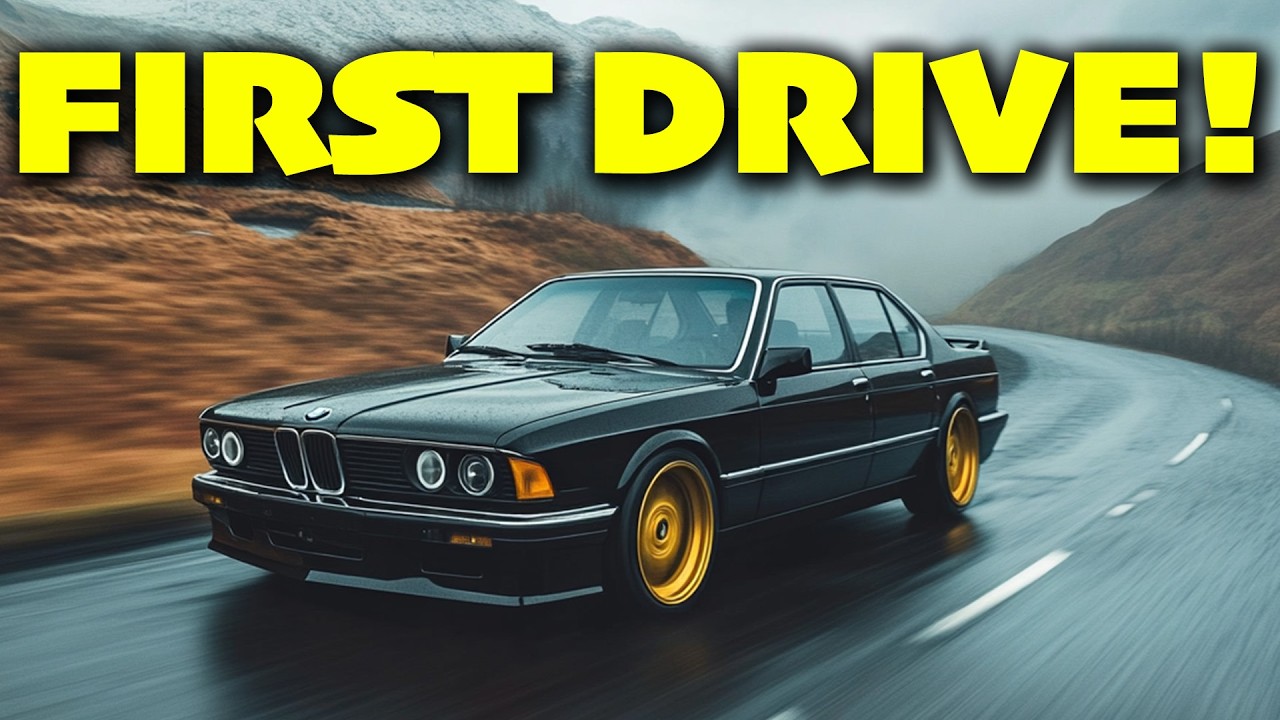 Idiots First Drive in the TURBO BMW 733I E23!