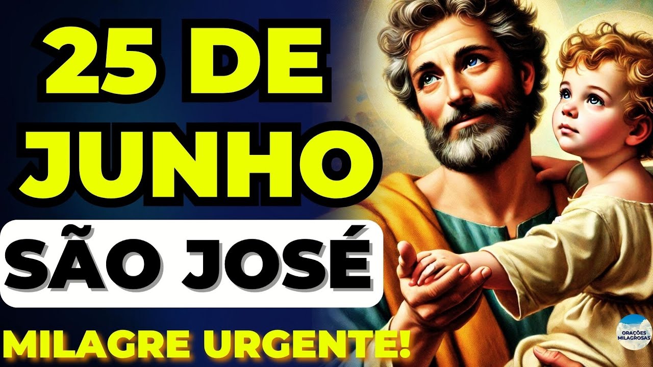 🙏ORAÇÃO FORTE do MILAGRE URGENTE de SÃO JOSÉ 🙏OUÇA e RECEBA🙏 MUITO PODEROSA 🙌FUNCIONA RÁPIDO