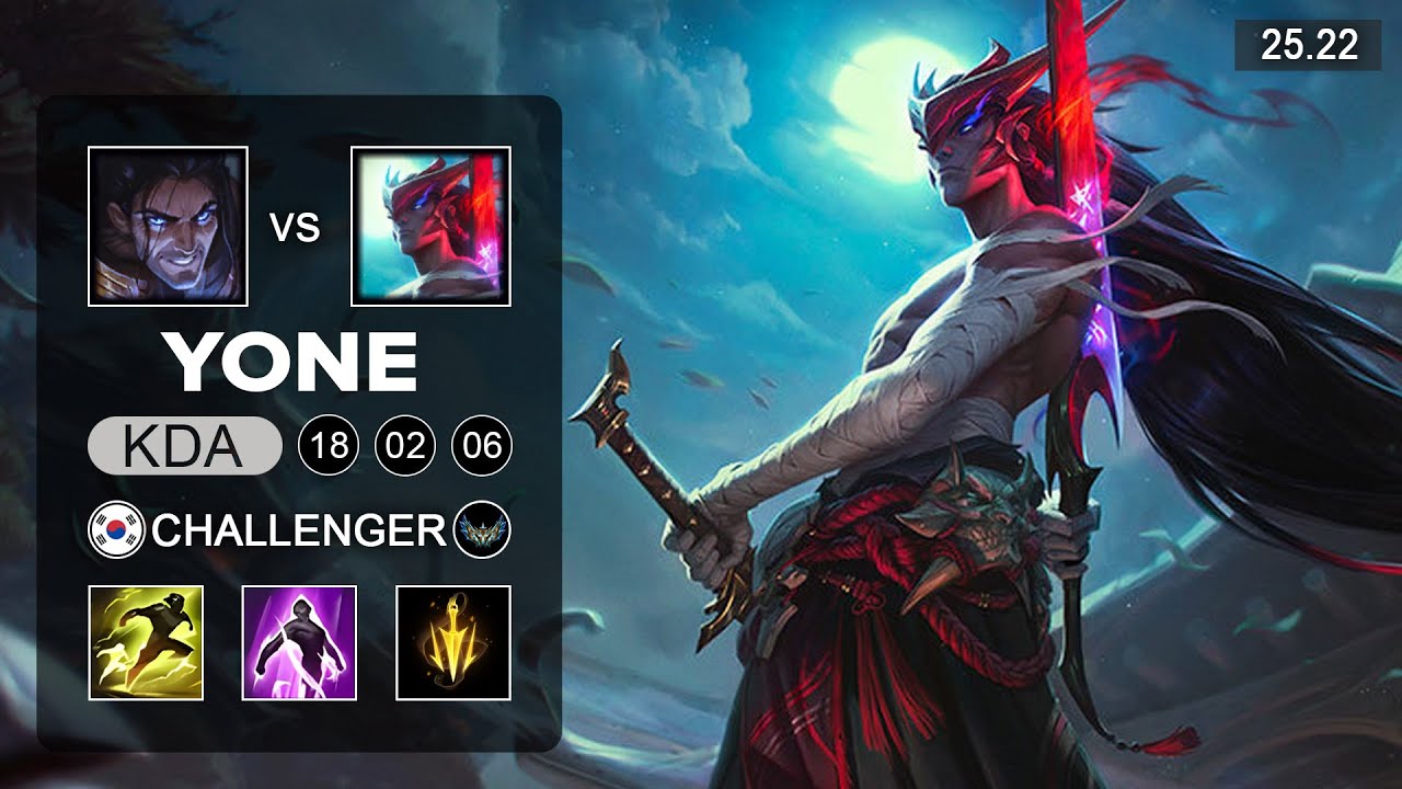 Yone vs Sylas Mid - KR Challenger - Patch 25.22 Season 15