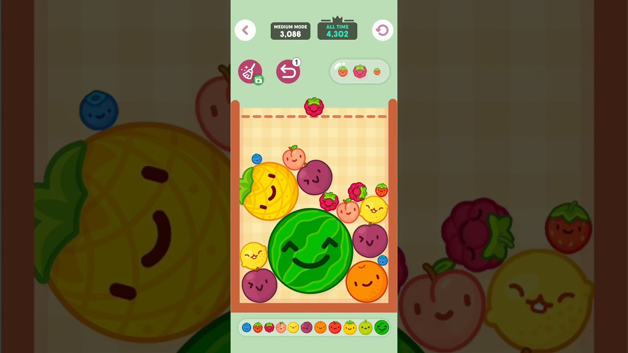 Fruits merge game