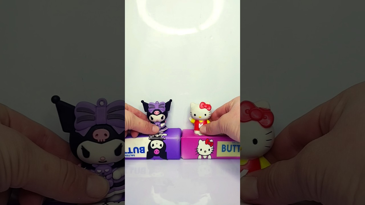 Kuromi and Hello kitty with Squishy #shorts #kuromi #hellokitty #sanrio #youtubeshorts #squishy