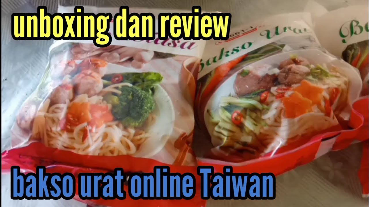 unboxing dan review bakso urat ‼️ online Taiwan enak lezat bikin ketagihan