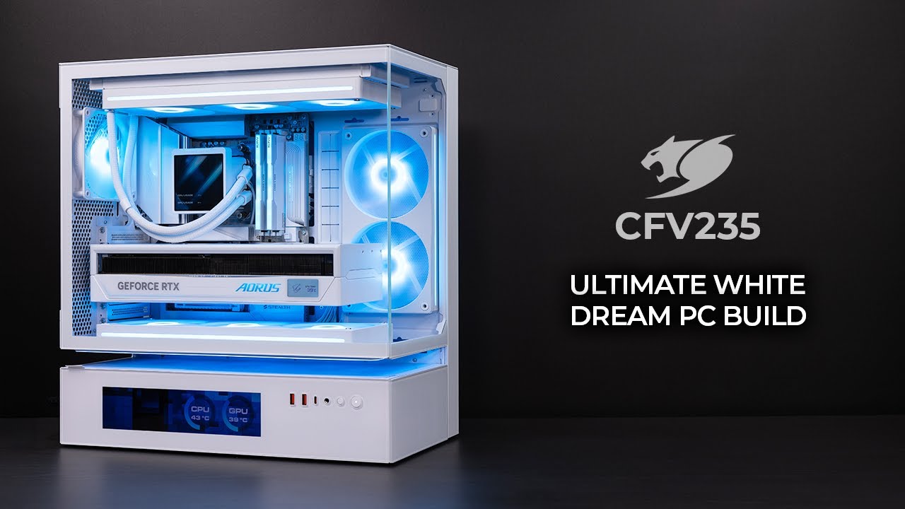 Ultimate White Dream PC Build | Cougar CFV235 | 9950X3D & RTX 5090 | Stealth Ice | Klevv CRAS V