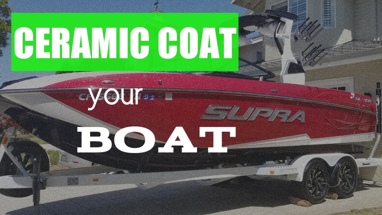 Ceramic Coating for Boats. 2019 Supra SL400 Coated with Ceramic Pro.