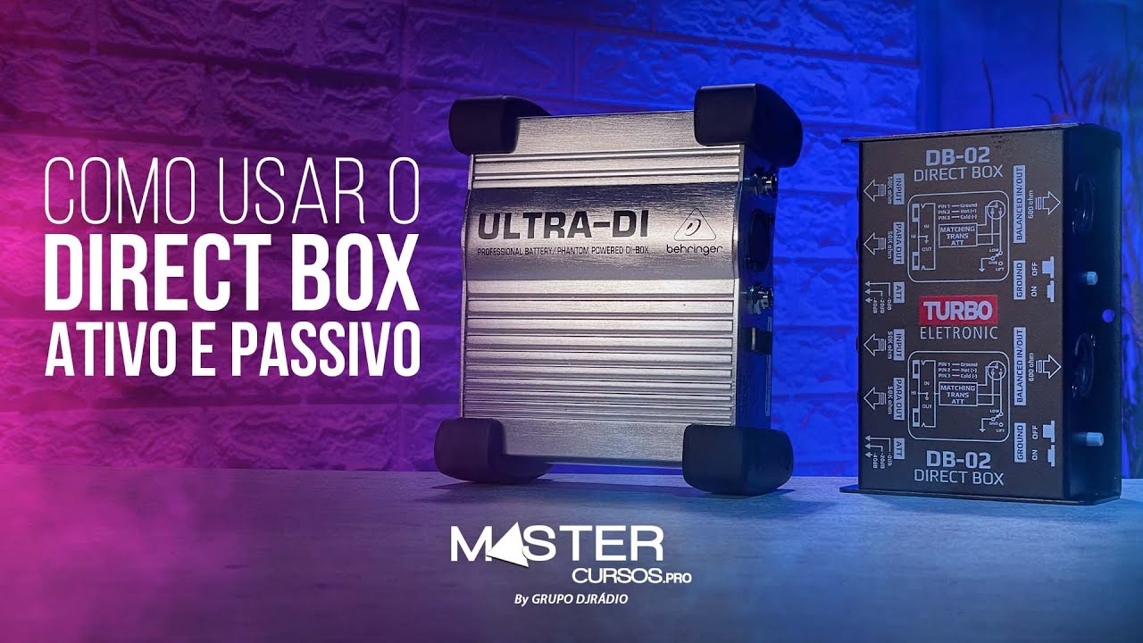 Como usar um Direct Box Ativo e Passivo na Prática (Ultra DI) • MasterBrasil.Pro