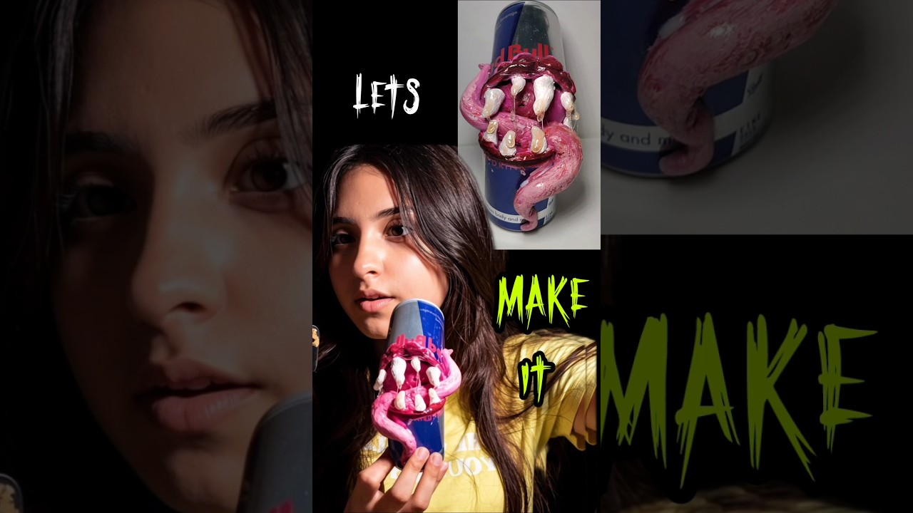 DIY MONSTER CAN #explorepage #diy #trendingdiy #diymonstercan#viral