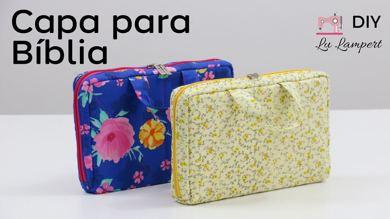 CAPA PARA BÍBLIA COM ZIPER - APRENDA A FAZER PASSO A PASSO