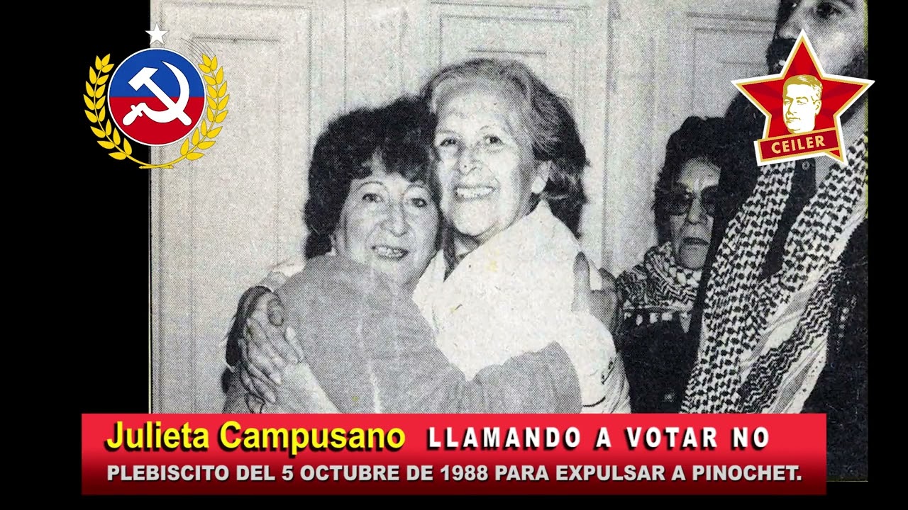 ⭐️ 🔴 AUDIO histórico de JULIETA CAMPUSANO llamando a votar NO en Plebiscito de 1988, Chile. 🇨🇱 ✊🏽