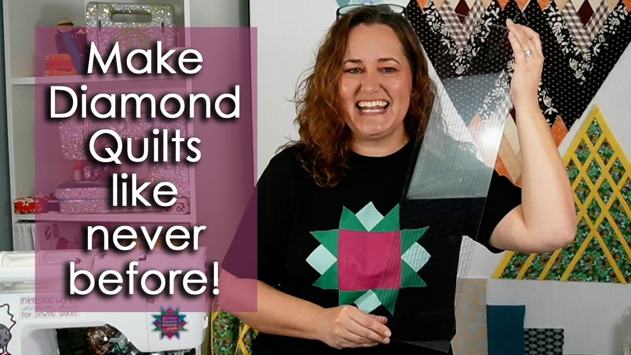 New Ruler: The Diamond Strip Ruler makes Diamond Quilts Faster and Easier!