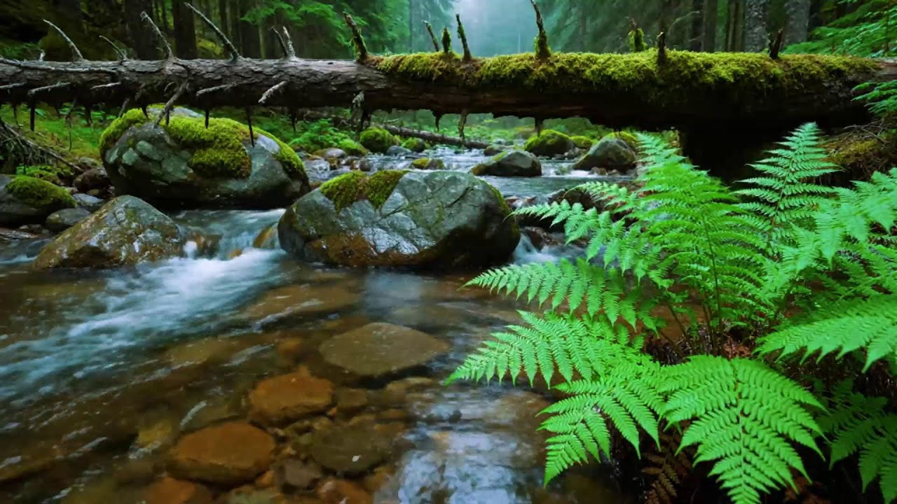Calming Forest Ambience, Birds Singing Beautiful Stream Sounds for Deep Sleep🌿 Study Focus, Medicine