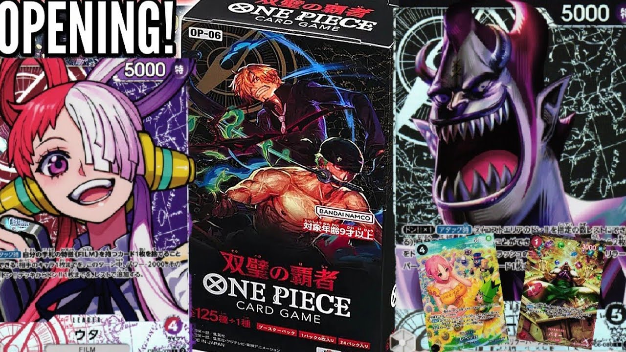 One Piece Wings of the Captain - 3 Booster Box OP-06 Opening !