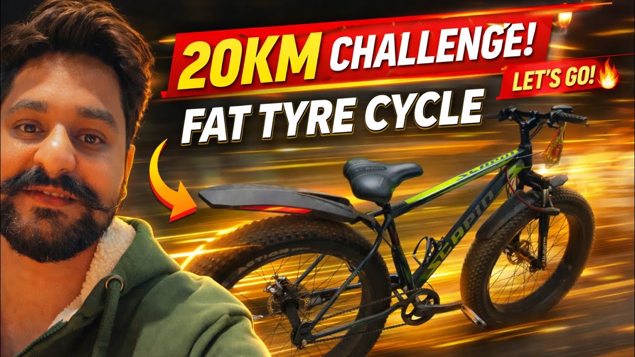 Can I Complete 20KM on This Bike? 😳🚴‍♂️”