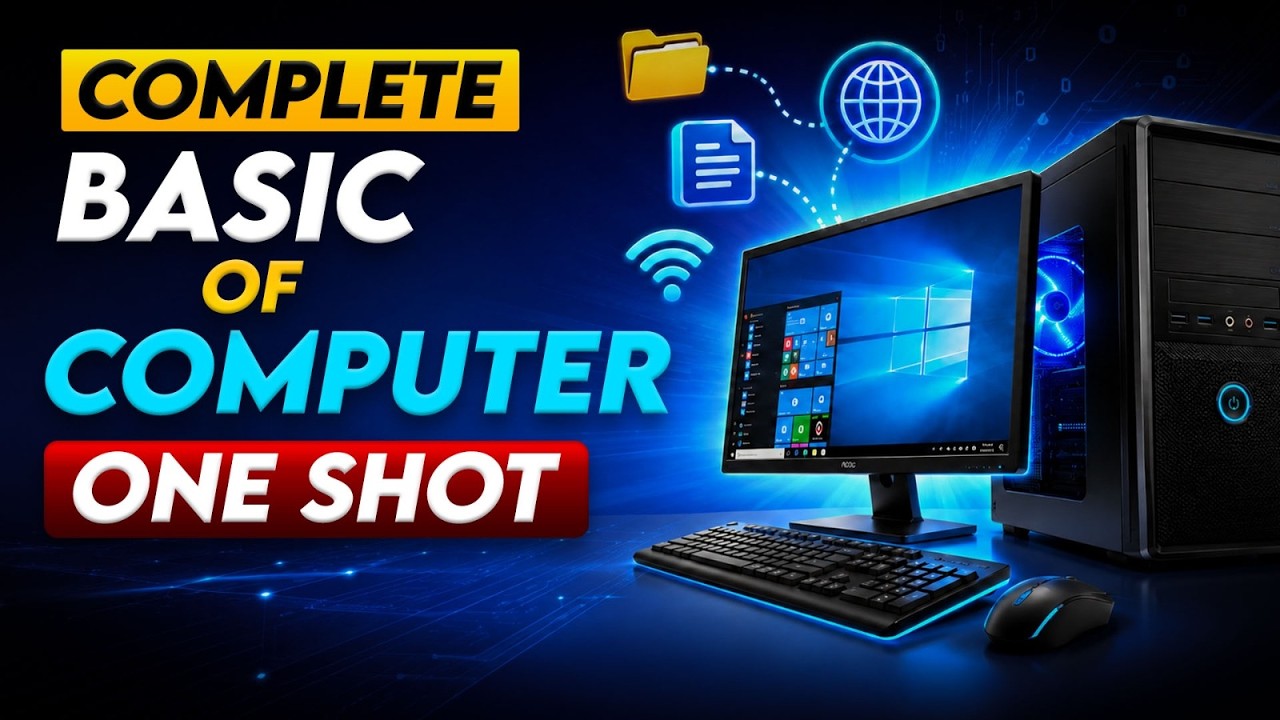 Computer Basic in One Shot in Just 1 Hrs | Complete Computer Basic Tutorial | Computer Tech Academy