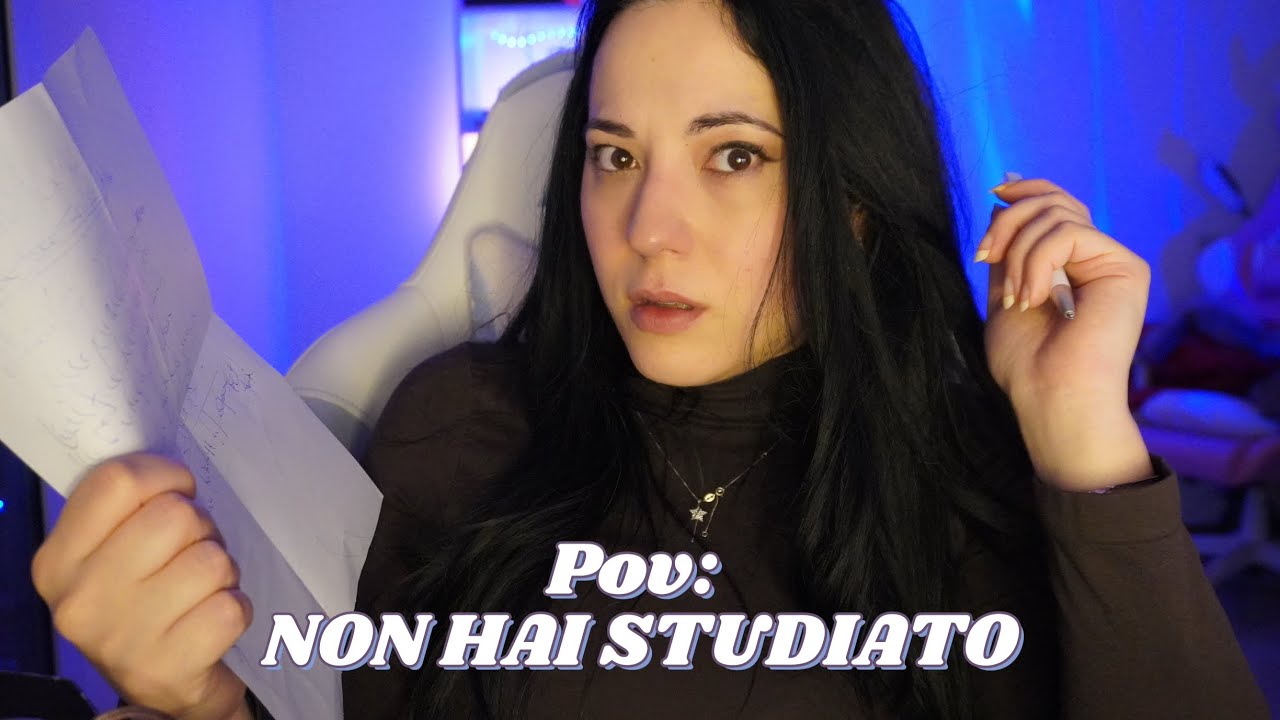 ASMR POV: Non hai studiato per il compito in classe 📖📚👩‍🏫