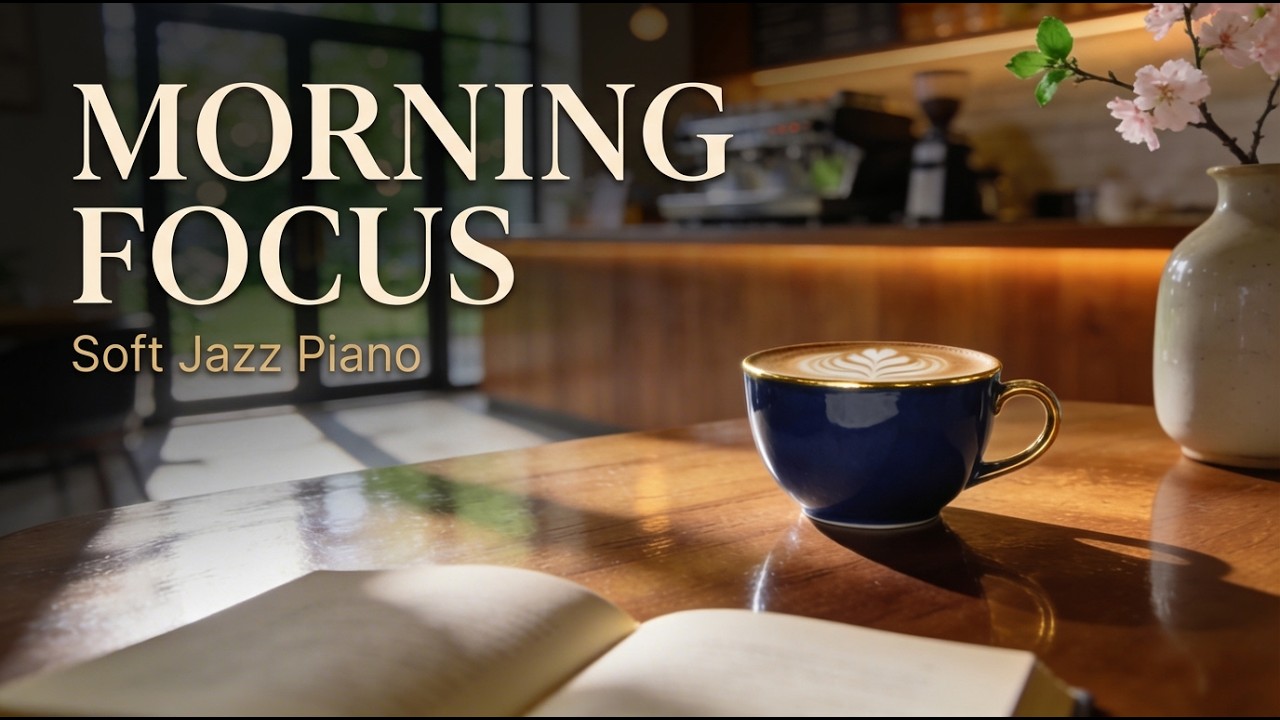 Morning Jazz Piano ☕ Gentle Focus & Productive Work — 朝の作業用BGM