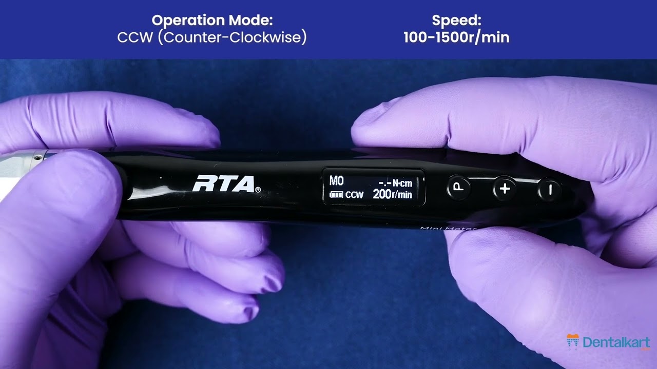 Waldent RTA MiniMotor Brushless Endomotor By Woodpecker -  Cordless, Quiet & Powerful Endo Solution