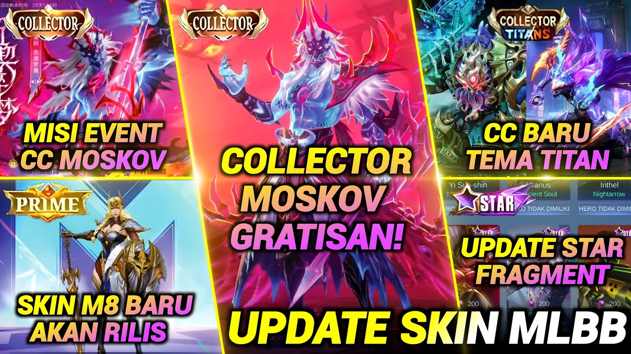 COLLECTOR MOSKOV GRATIS RILIS!? UPDATE FRAGMENT SHOP, RILIS COLLECTOR TITANS, SKIN M8 AKAN DATANG