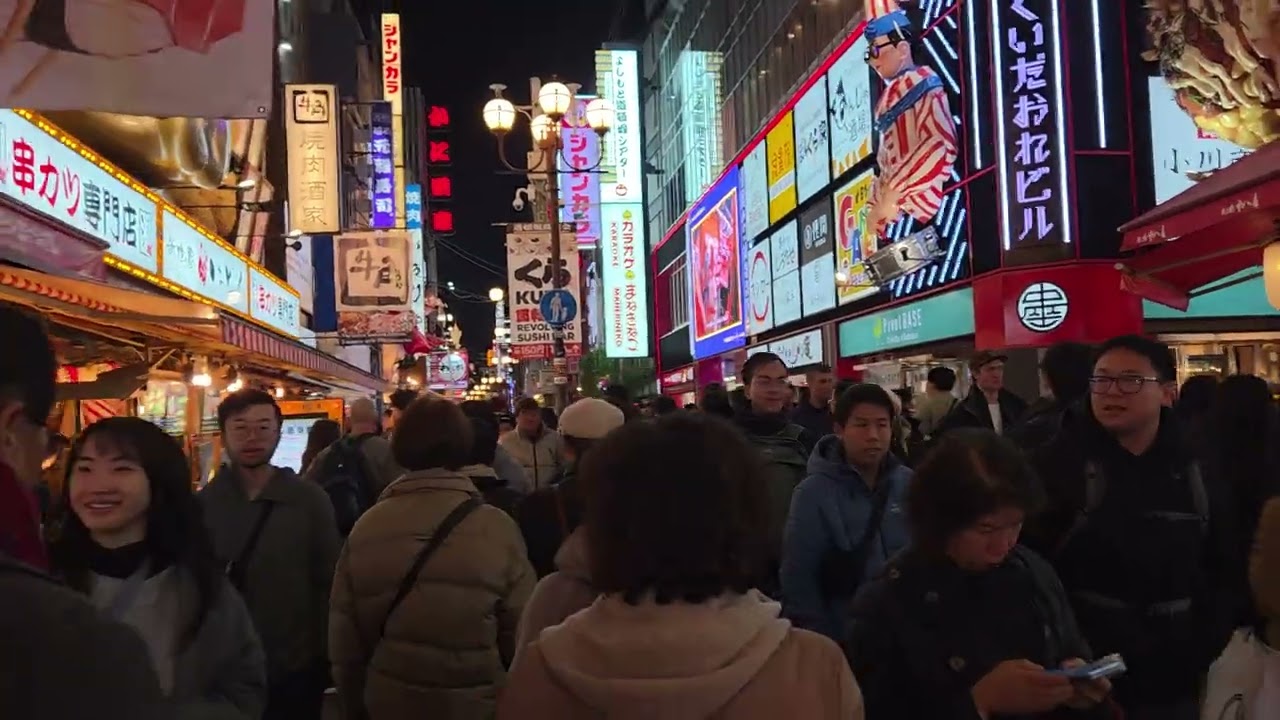 오사카 #난바역#도톰보리