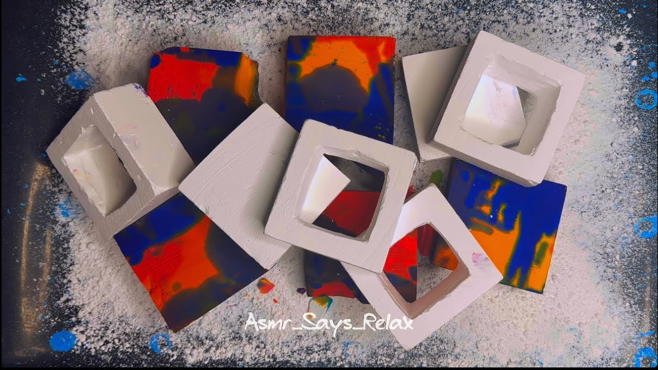 ASMR | Hollow Crispy Gym Chalk And Super Soft Dyed