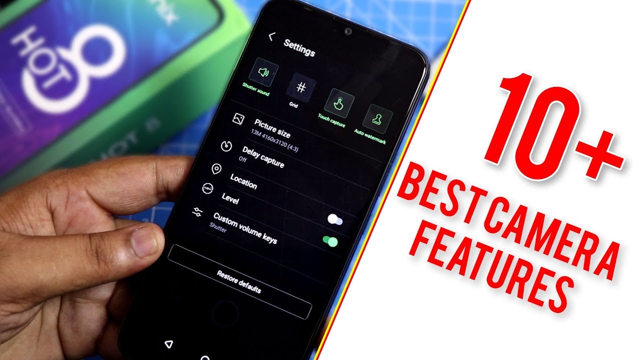 INFINIX Hot 8 BEST CAMERA FEATURES 📸👌Advance Camera Options 🔥