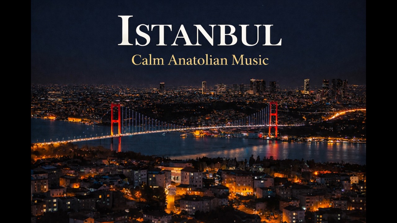 4K Bosphorus After Dark | Istanbul Drone Cinema & Peaceful Turkish Music  #SleepMusic #StudyMusic