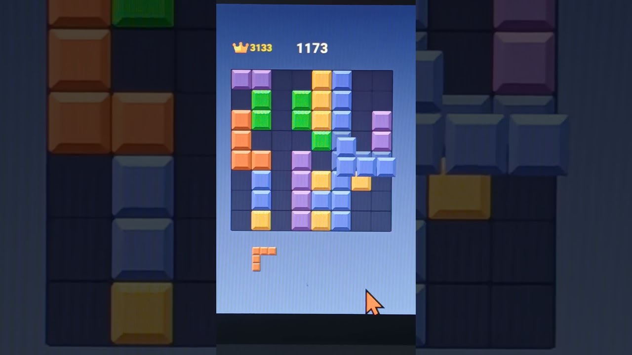 Puzzle block game score: 2233 #fyp #games #blockblast #puzzle #puzzletime #videogames #tetris