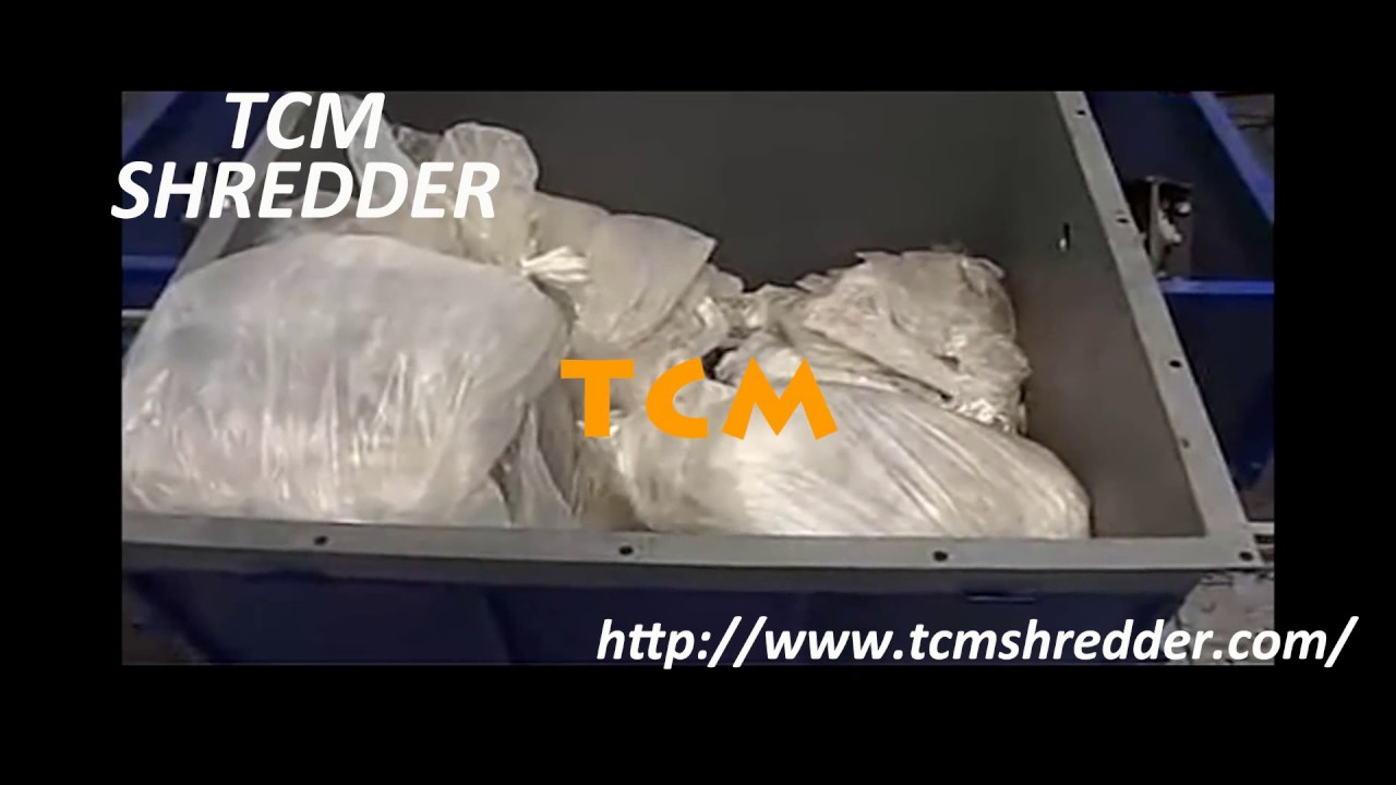 Shredding of shrink film plastic shredder cheap