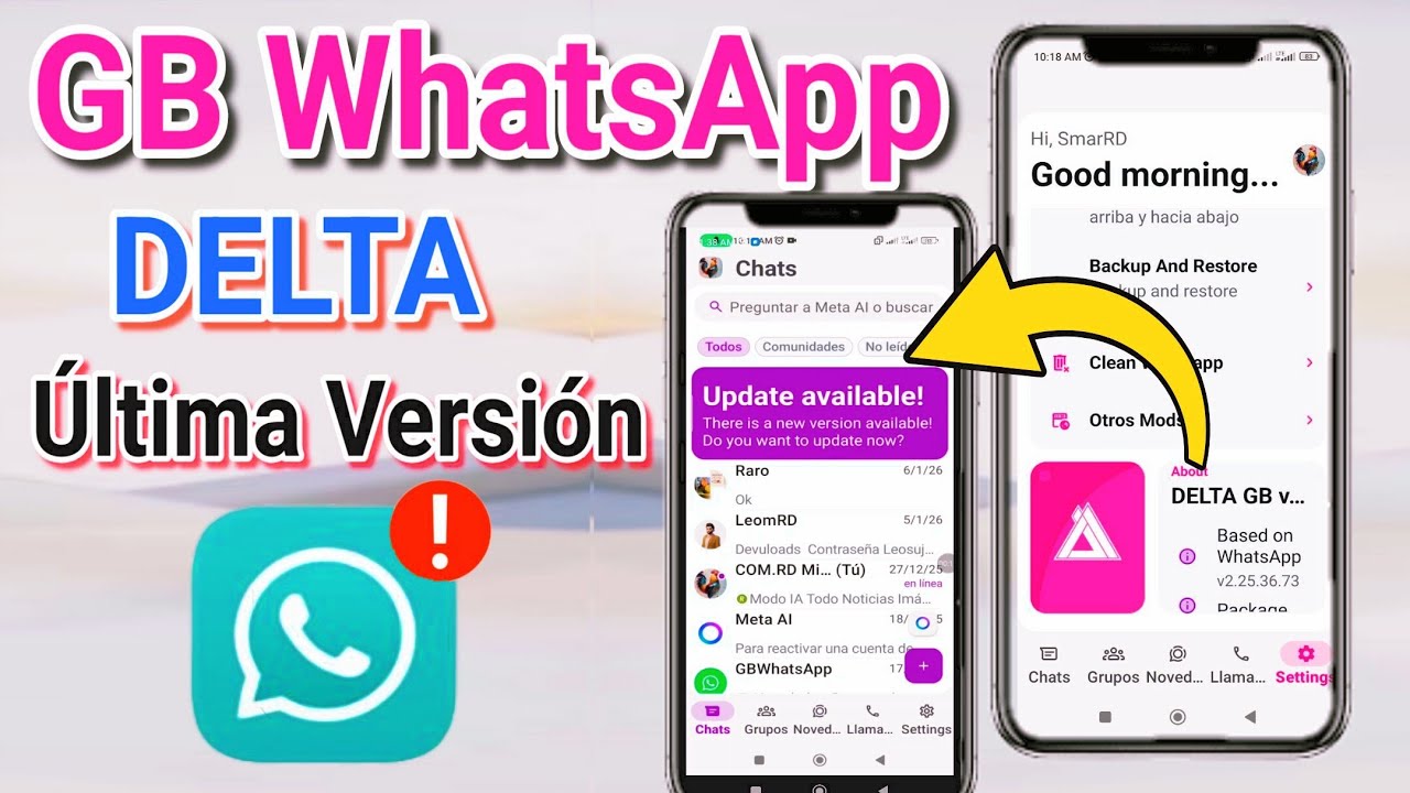 GB WhatsApp Delta 2026 NUEVA ACTUALIZACI&Oacute;N  V3.4.0