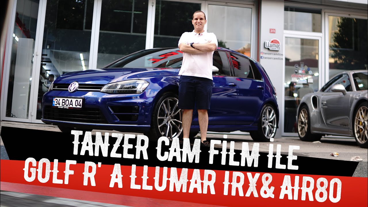 TANZER CAM FİLM'DE GOLF R' A LLUMAR IRX 50 VE AIR 80 UYGULAMASI
