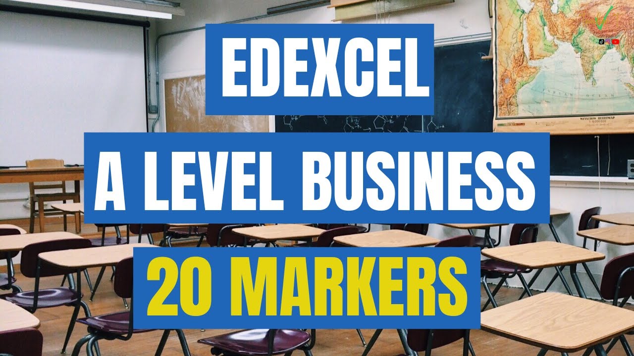 How to Answer 20 Mark 🖋 EDEXCEL A Level Business Question WITH AN EXAMPLE - A Level Exam Technique